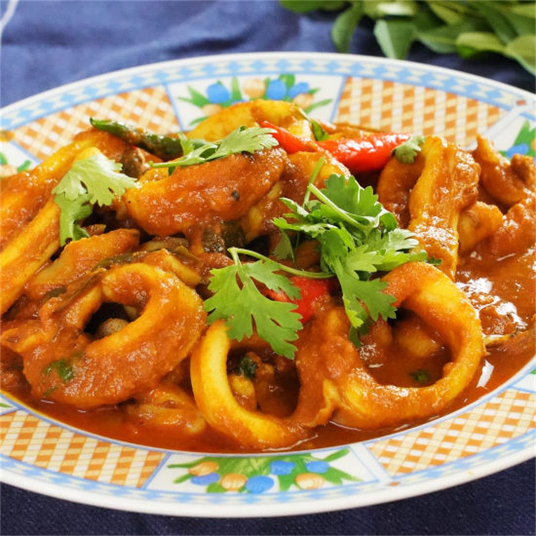 Kari sotong (squid curry)