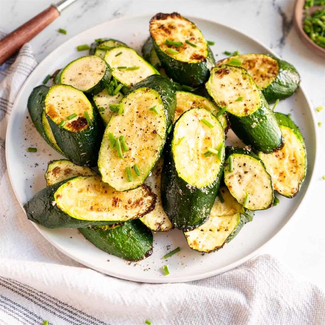 Easy Roasted Zucchini Slices