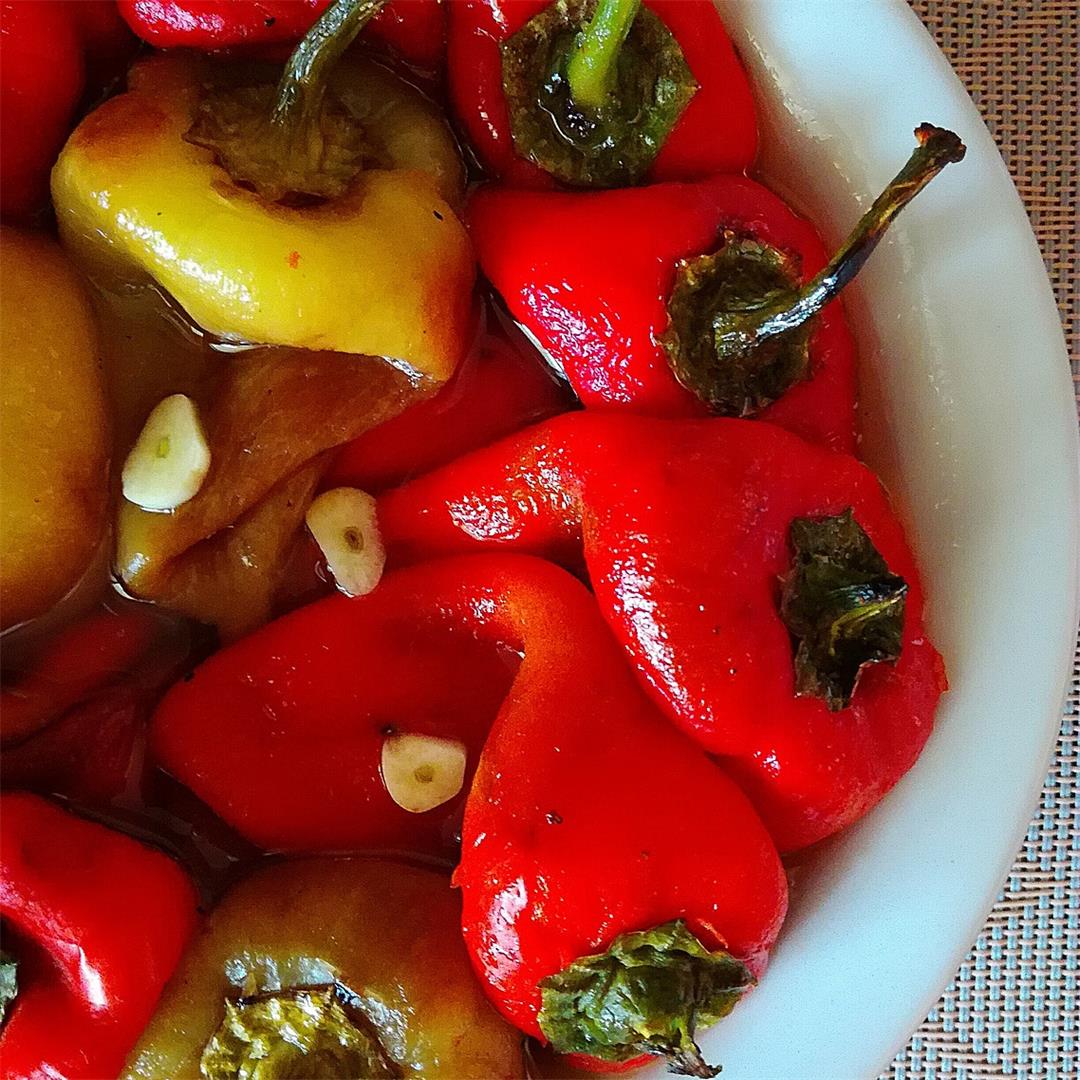 Romanian Roasted Peppers Salad