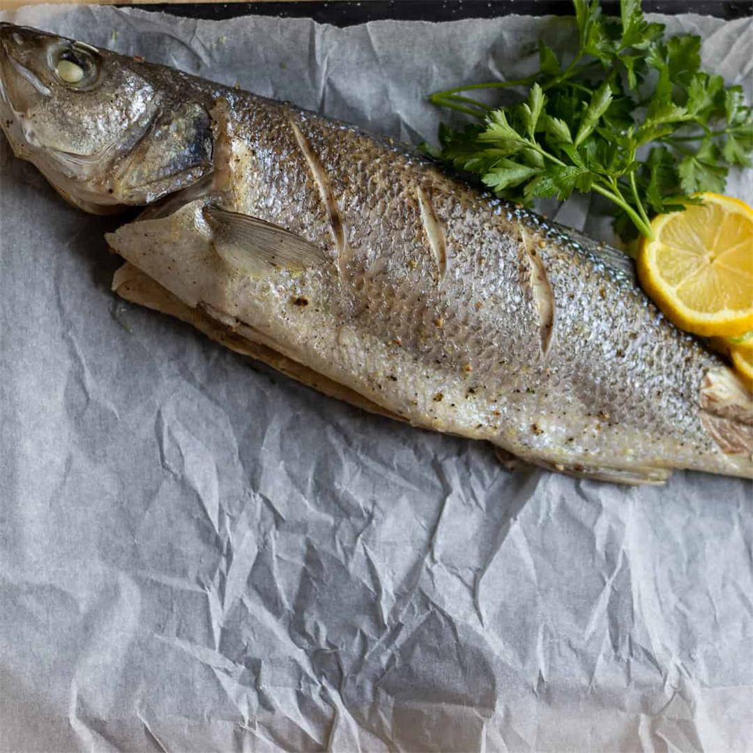 Baked Sea Bass in Foil