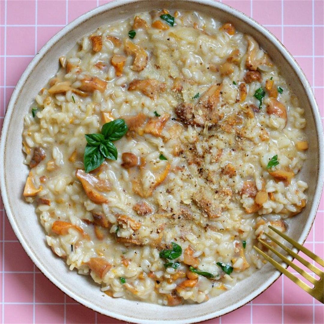 Chanterelle Mushroom Creamy Rice