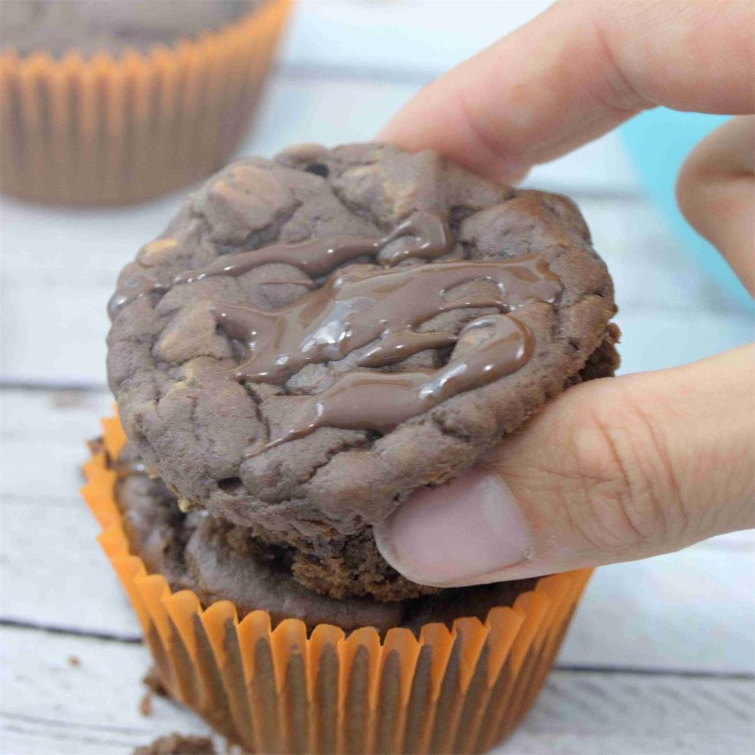 Double Chocolate Protein Muffins (no dairy or gluten!)