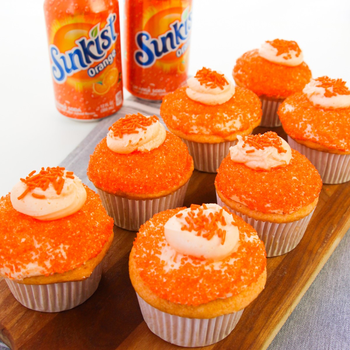 Sunkist Orange Cupcakes