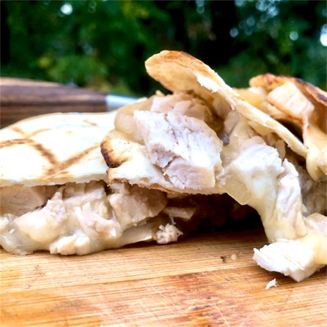 Recipe for French Onion Turkey Quesadilla