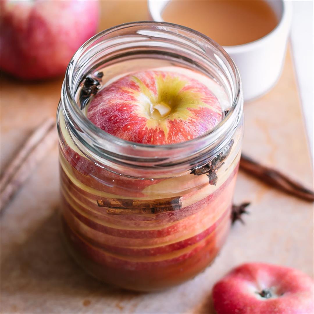 Quick Pickled Apples ⋆ Easy Refrigerator Pickled Apples!