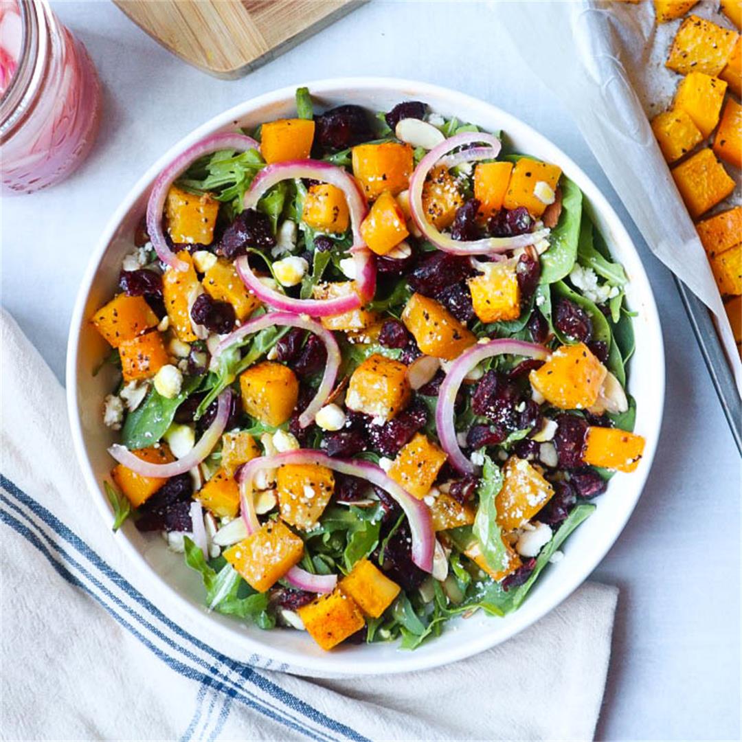 Easy Butternut Beetroot and Feta Salad