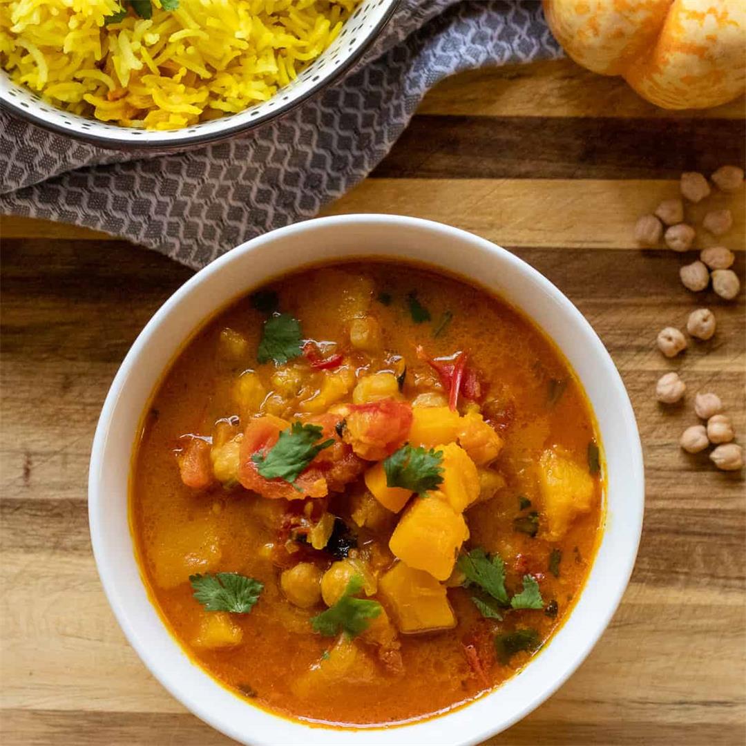 Butternut Squash And Chickpea Curry