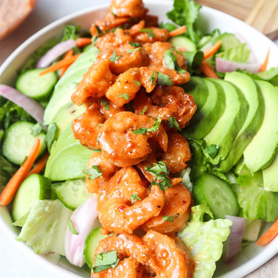 Best Ever Bang Bang Shrimp Salad