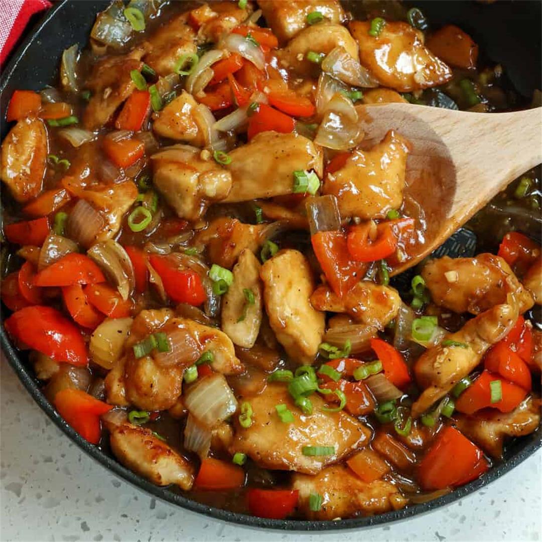 Make this better than takeout tasty Black Pepper Chicken with o