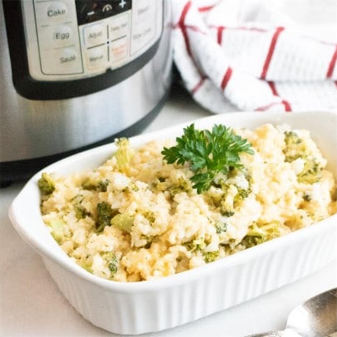Instant Pot Broccoli Rice and Cheese Casserole