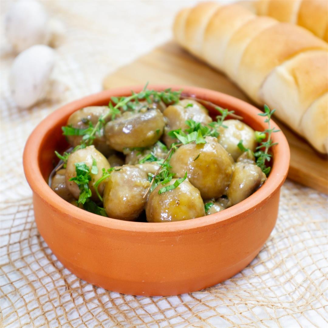 Garlic mushrooms ⋆ MeCooks Blog