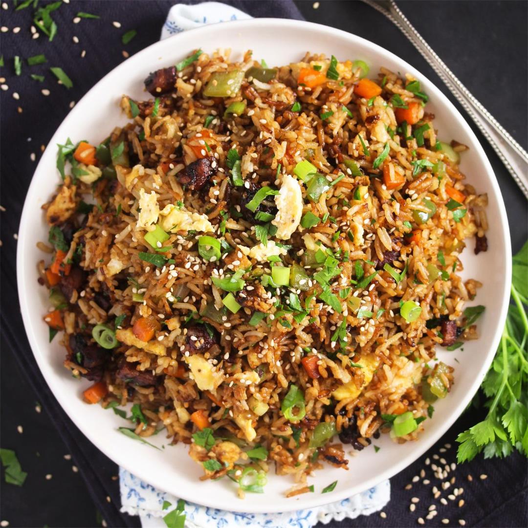 Quick Pork Belly Fried Rice