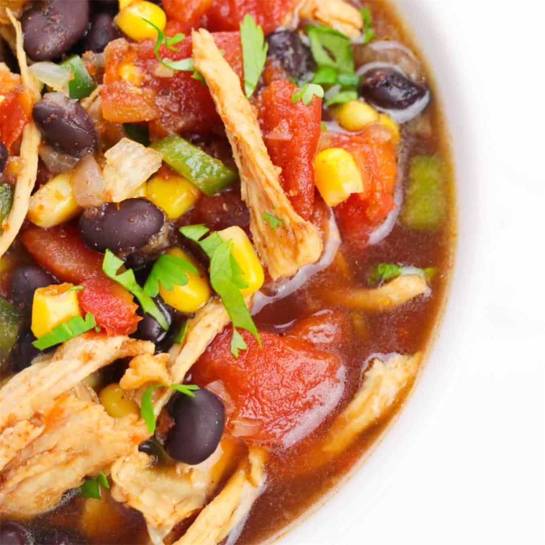 Healthy Chicken Tortilla Soup
