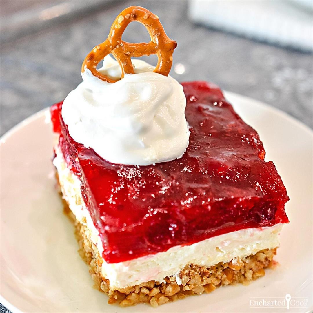Cranberry Cheesecake Pretzel Dessert