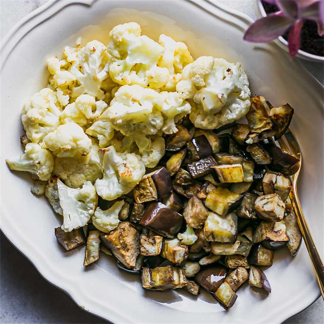 Roasted Cauliflower and Eggplant