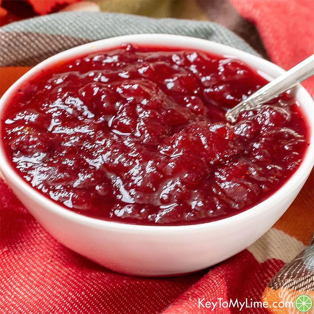 BEST Canned Cranberry Sauce Recipe {Tastes Homemade}