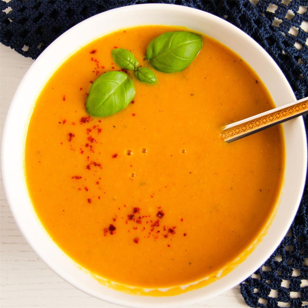 Spicy Sweet Potato, Coconut and Chili Soup