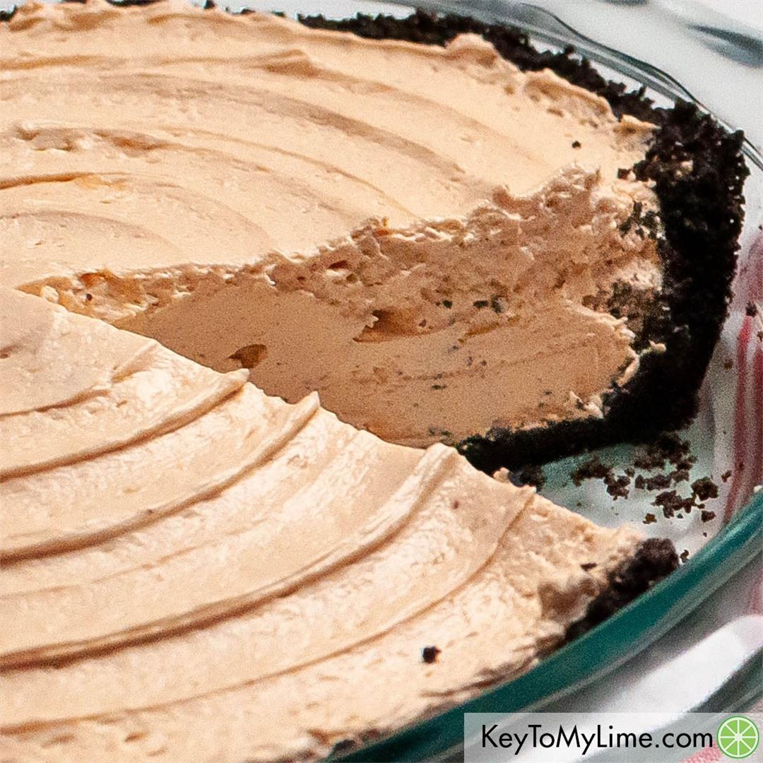 No Bake Peanut Butter Pie with Oreo Crust {VIDEO}