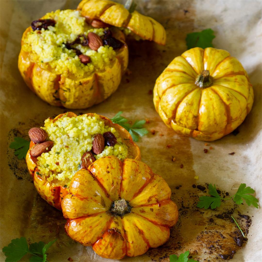Pumpkin stuffed with millet ⋆ MeCooks Blog