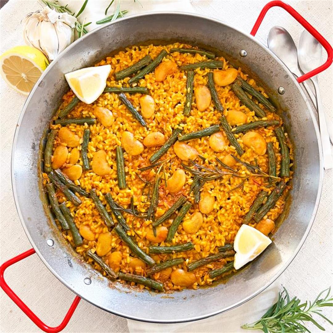 Chik’n-Less Paella Valenciana | Spanish Recipe without the Meat