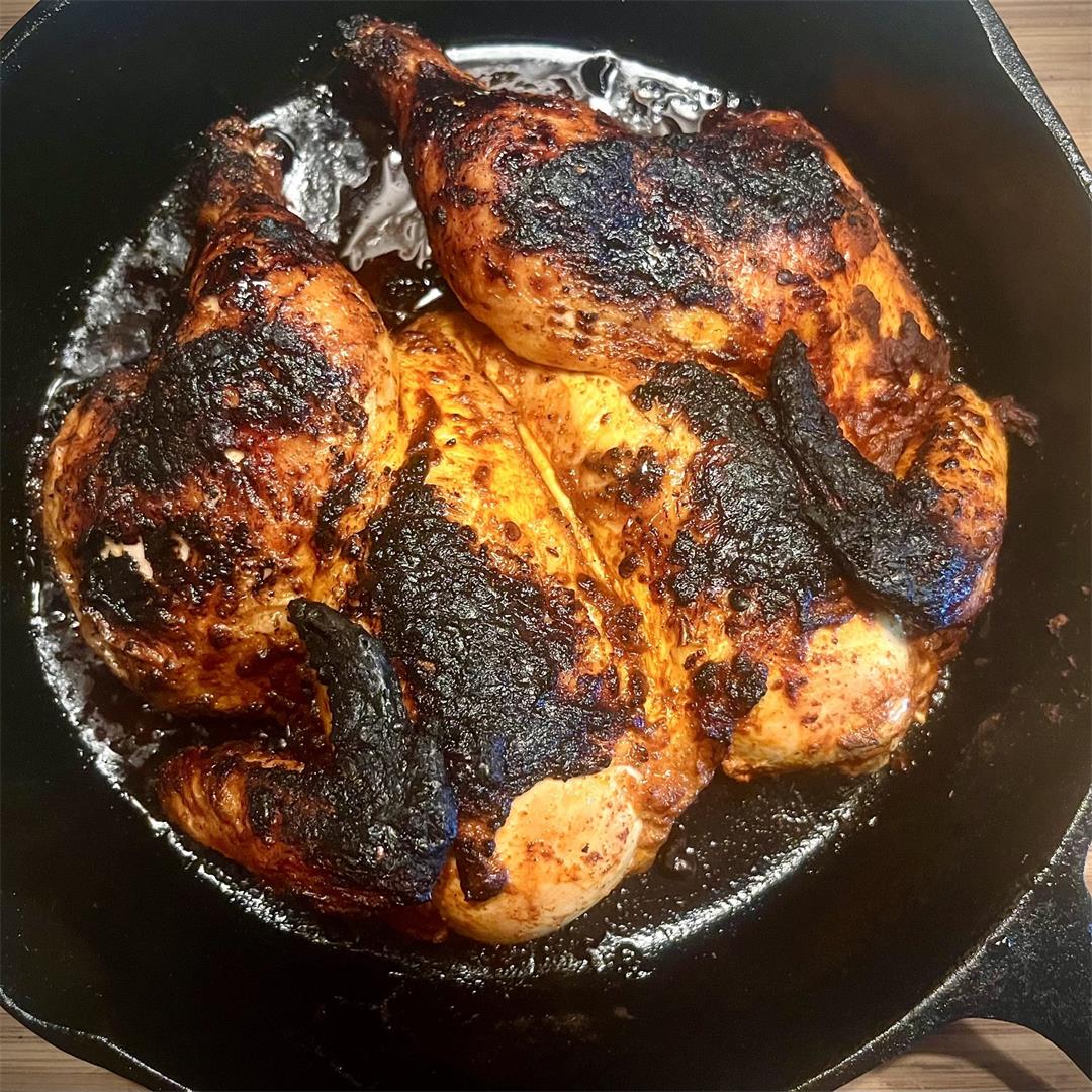 Spicy Smokey Spatchcock Chicken