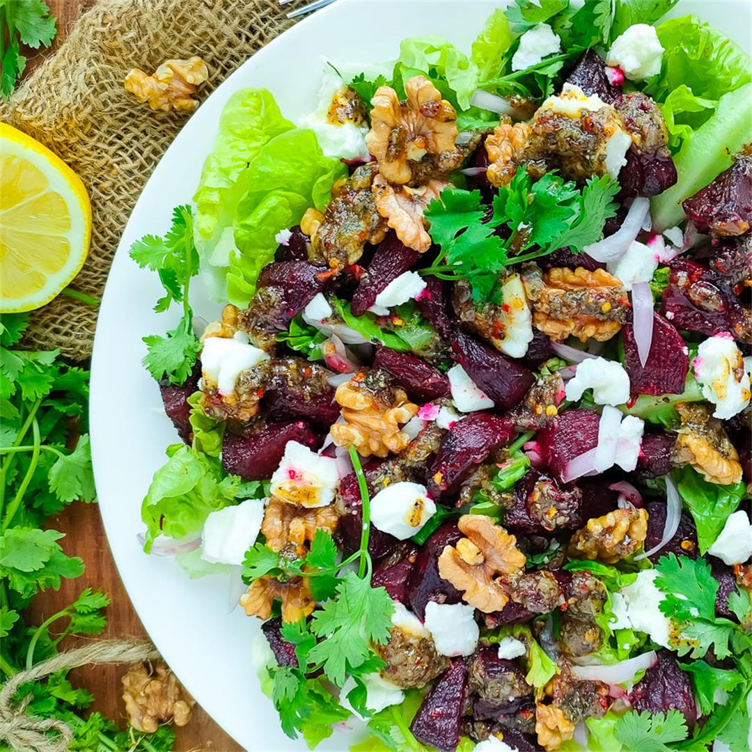 Beetroot Walnut Feta Salad Recipe
