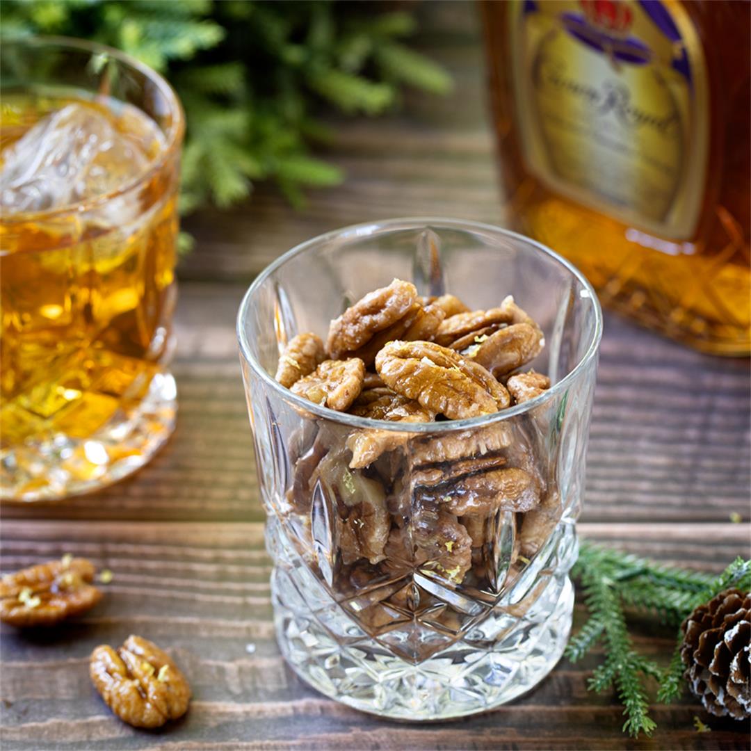 Whiskey Sour Candied Pecans