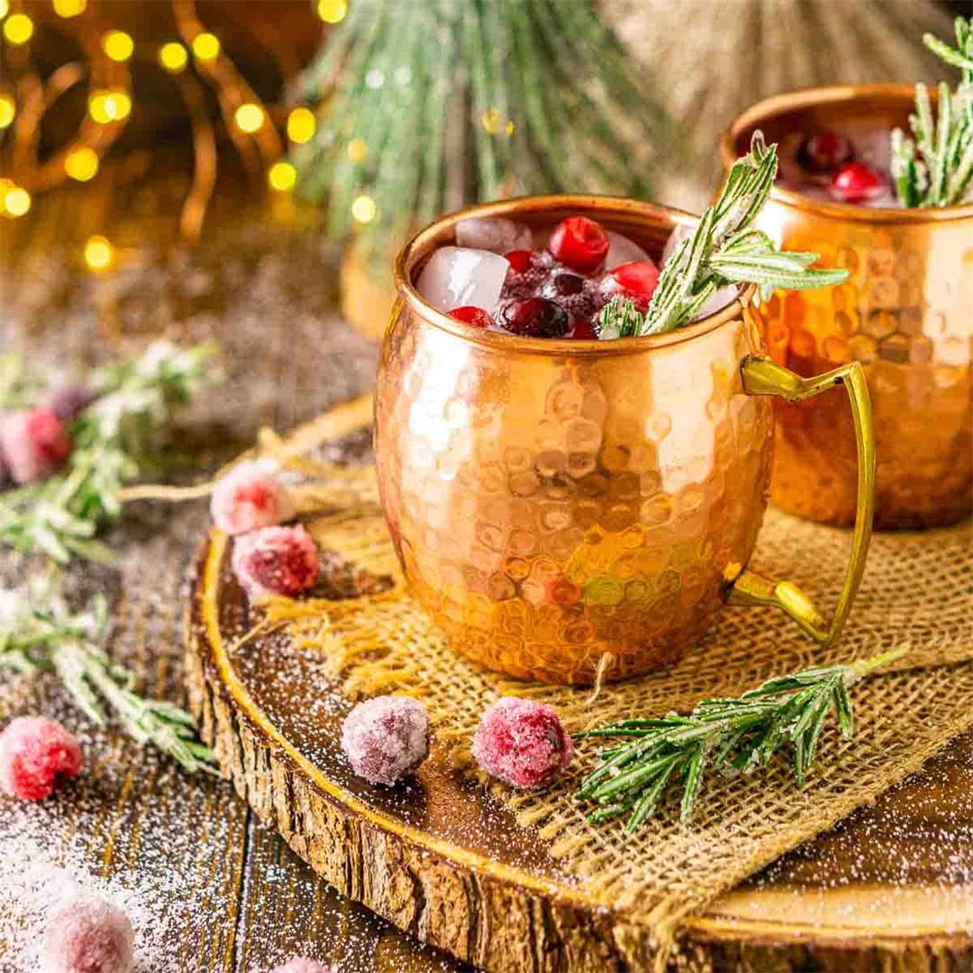 Christmas Cranberry Moscow Mule
