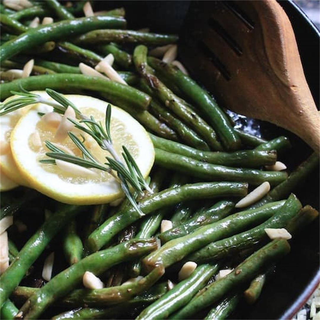 Richie's Favorite Zesty Sautéed Green Beans with Lemon and Garl