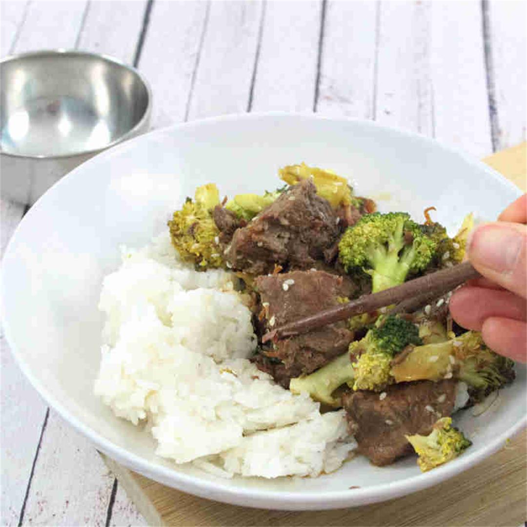 Slow Cooker Beef & Broccoli (Gluten-Free)