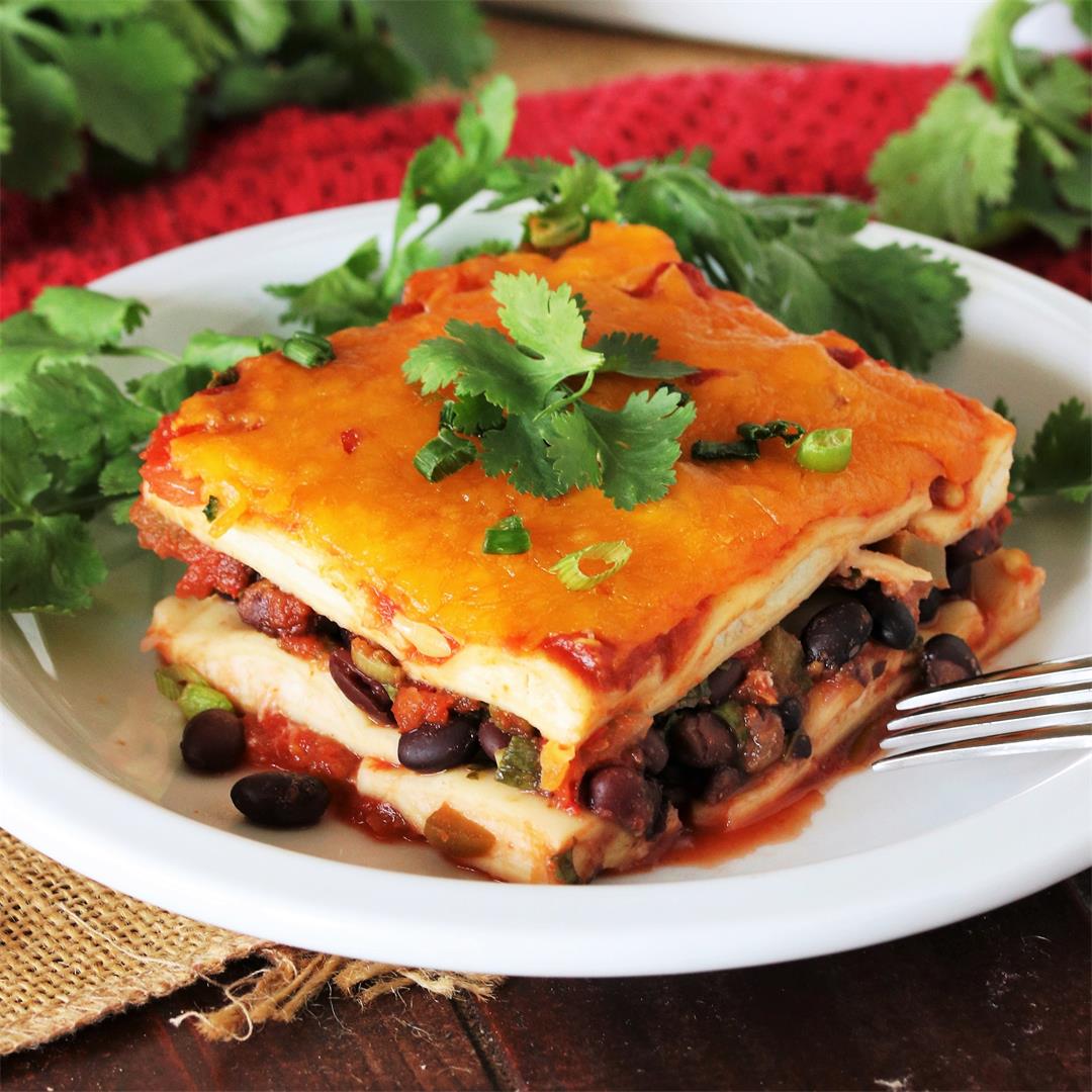 Easy Mexican Ravioli Lasagna