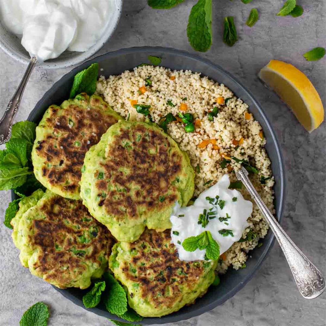Easy pea fritters