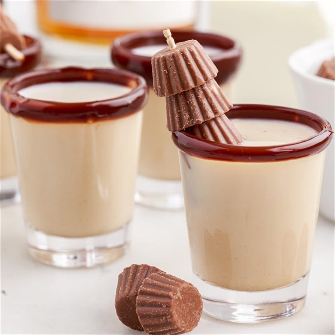 Skrewball Whiskey Reese Cup Shot