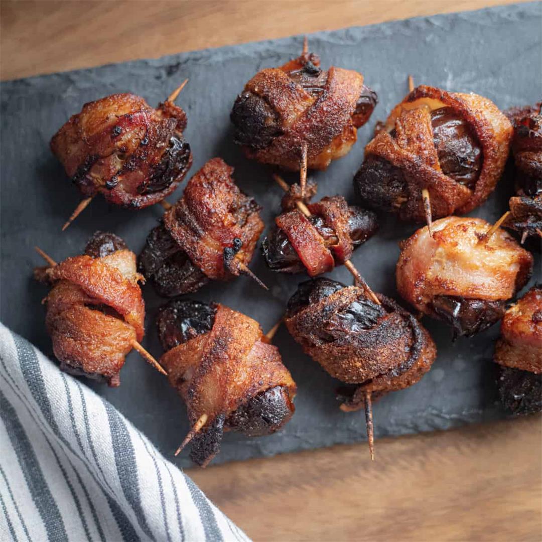 Air Fryer Bacon Wrapped Dates