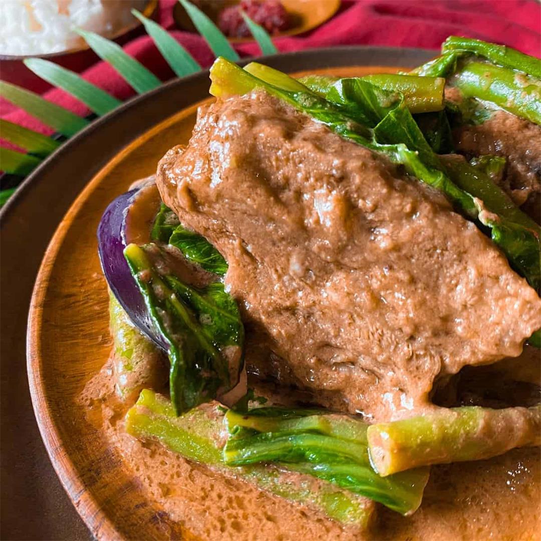 Beef Kare Kare Filipino Peanut Stew (Easy Recipe)