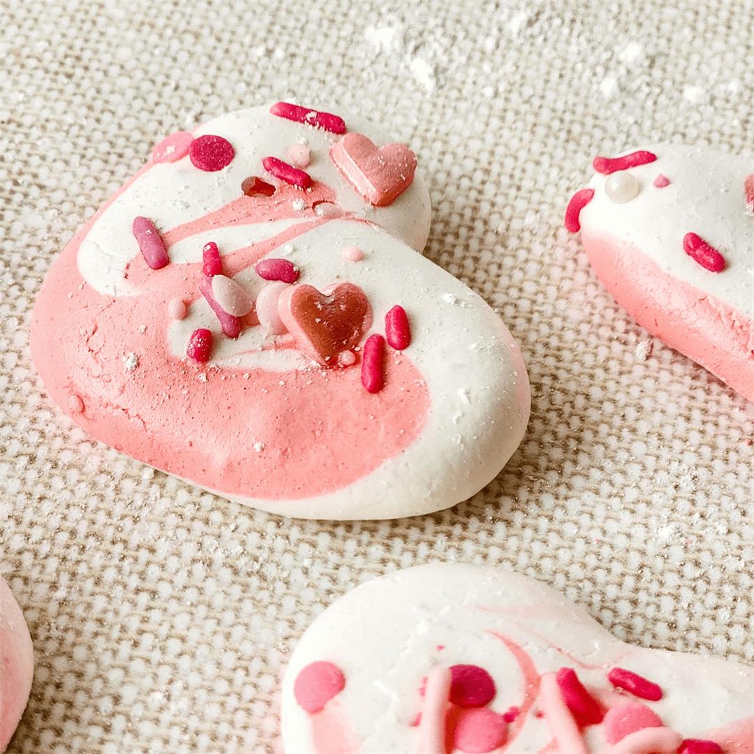 Valentine Meringue Cookies