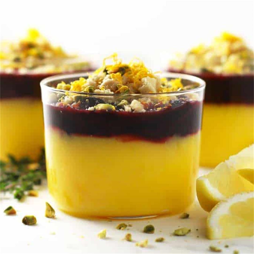 Lemon Curd and Cherry Compote