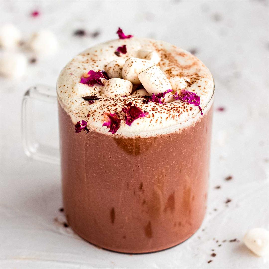 The Best Rose Hot Chocolate
