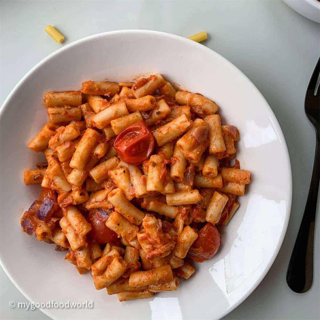 Macaroni and Tomatoes Vegetarian Recipe