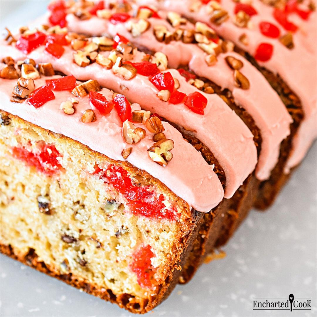 Cherry Pecan Loaf Cake