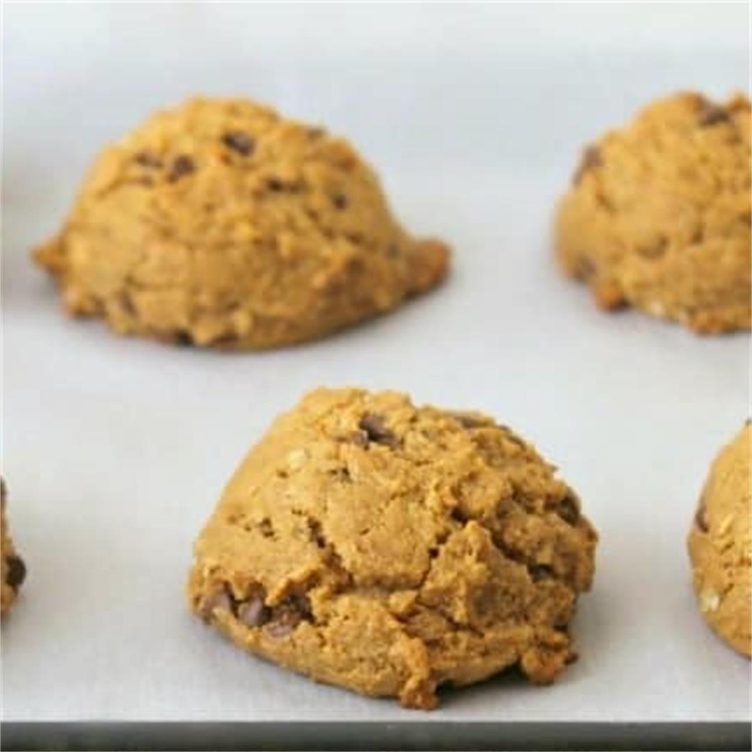 No Flour Peanut Butter Protein Cookies