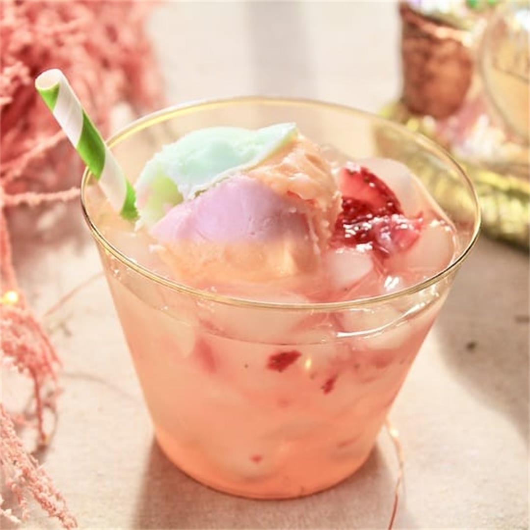 Pink Cottontail Sherbet Mocktail