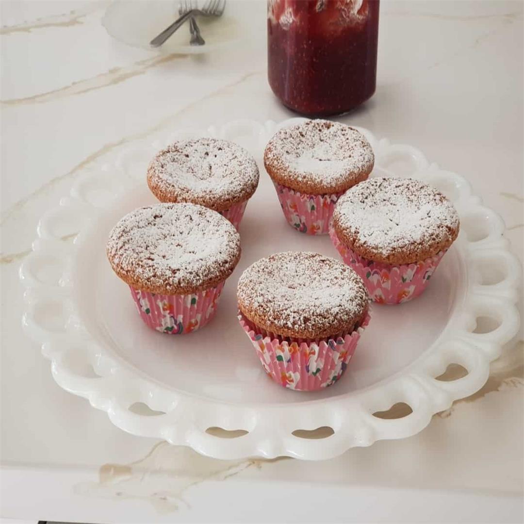 Muffins with jam filling/ How to make Jam filled muffins |