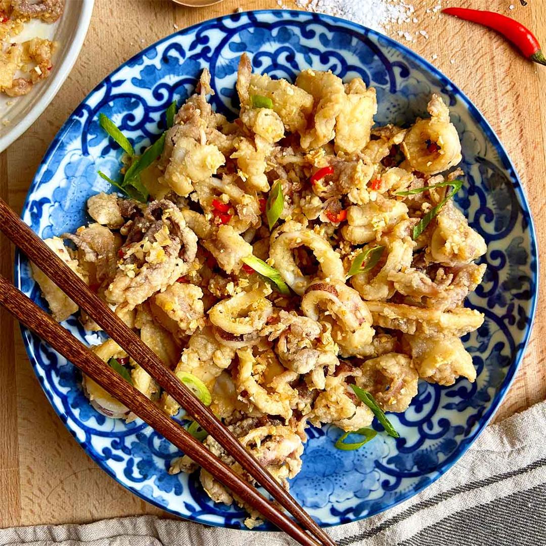 Salt and pepper squid (Chinese style)