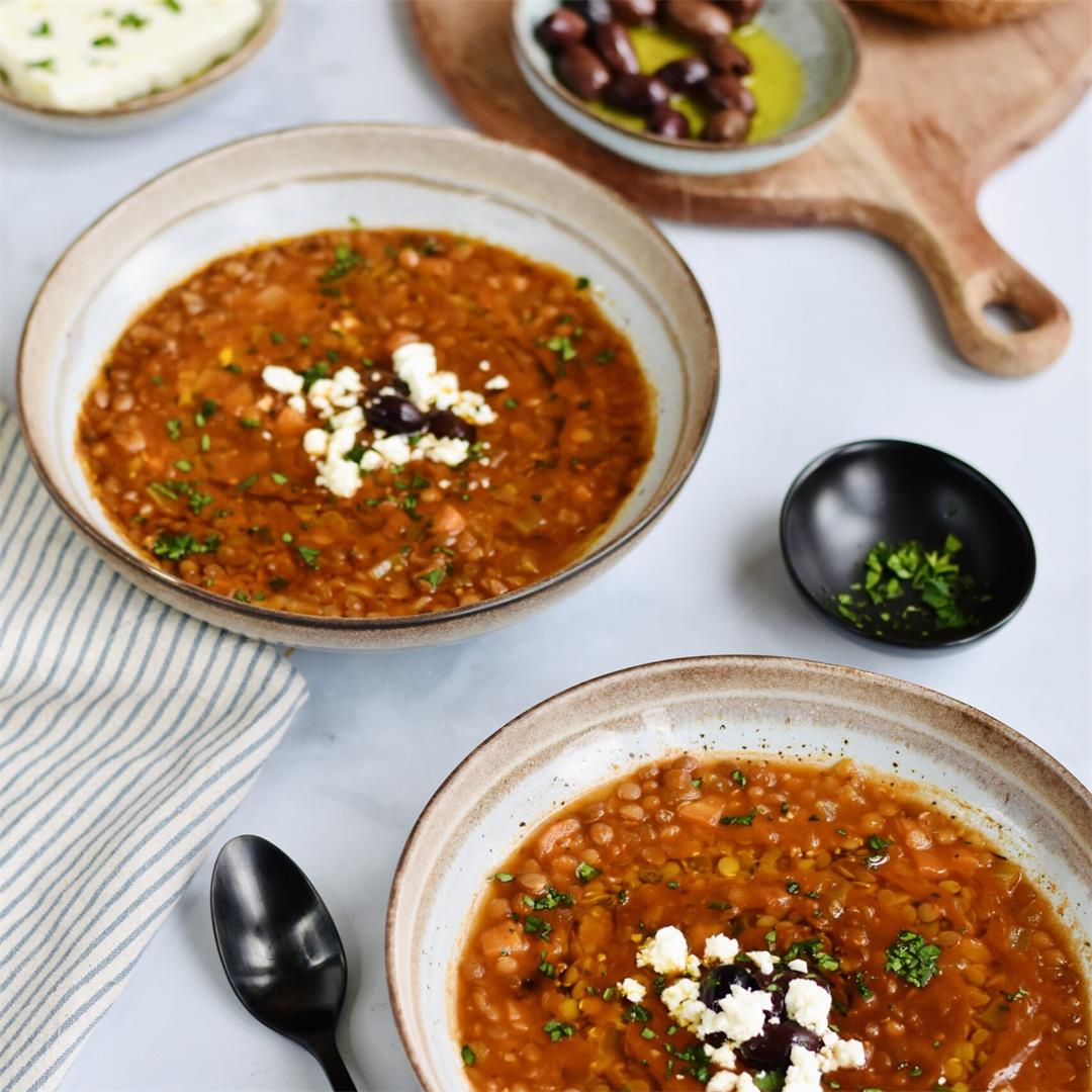 Best Greek Lentil Soup Recipe