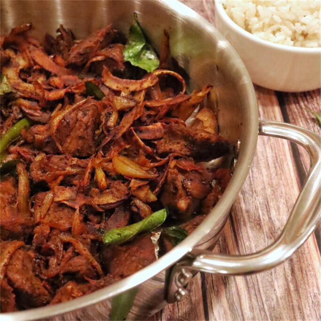 Indian Beef Fry with Coconut Rice
