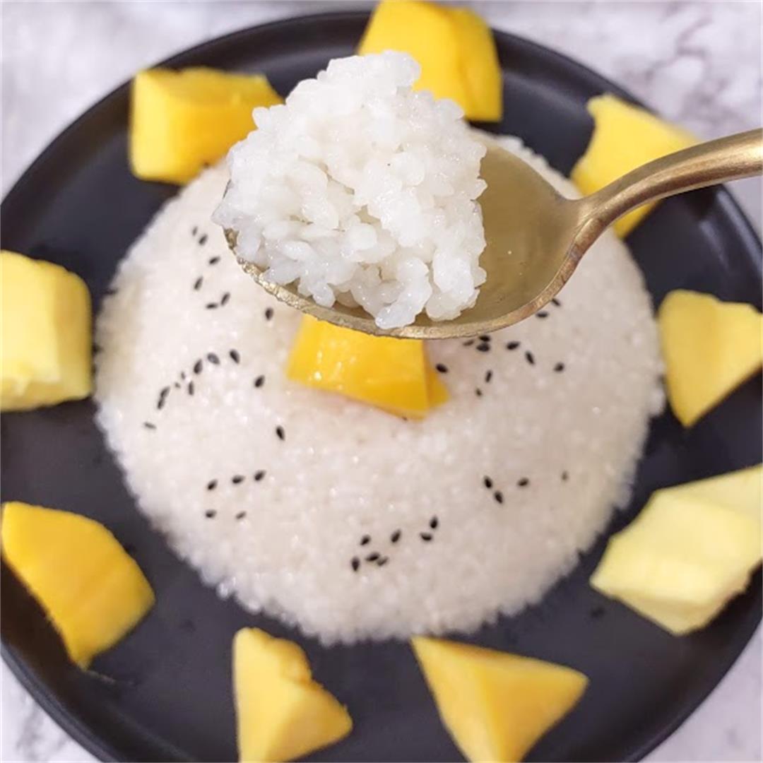 Microwave Sticky Rice (Coconut with Mango Recipe)