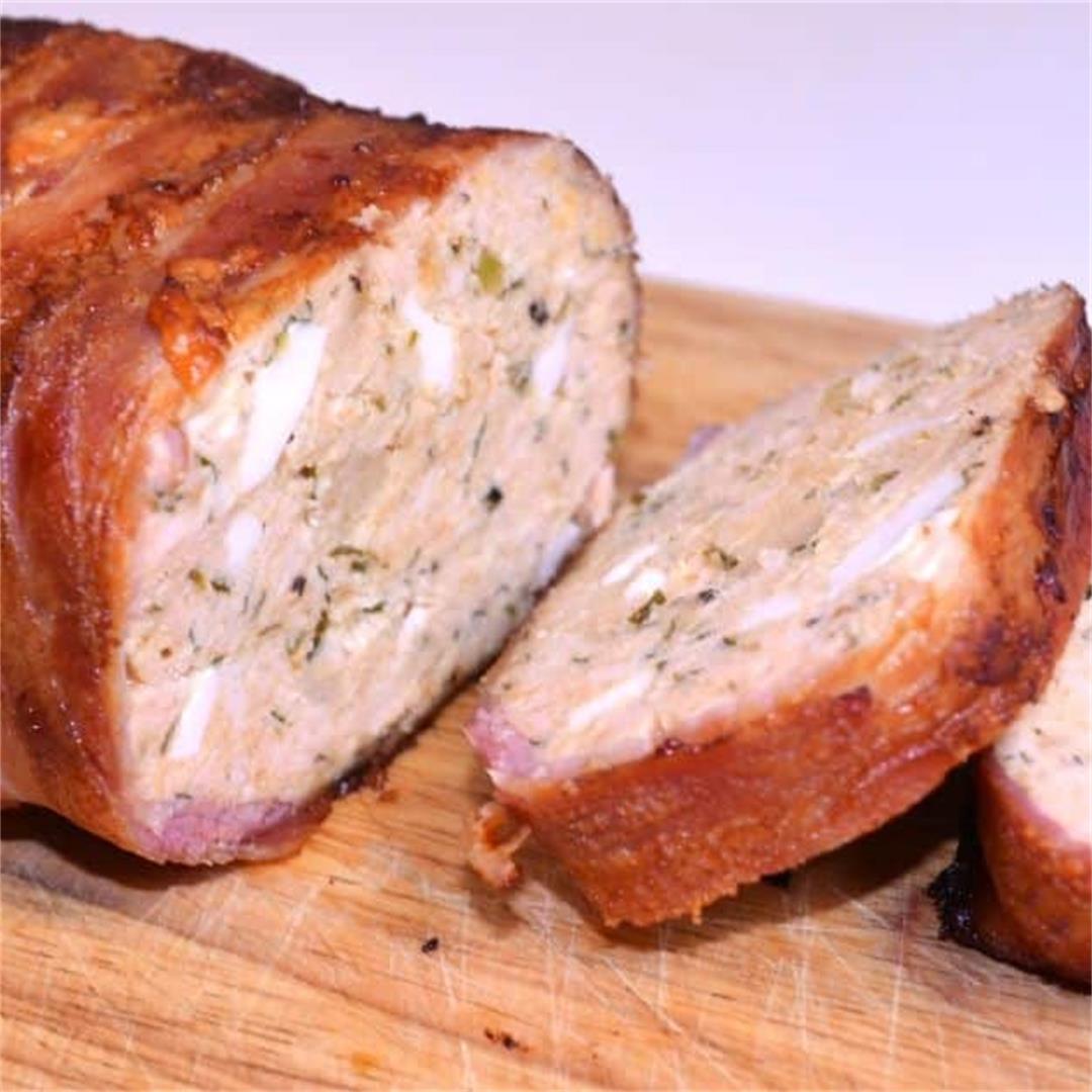 Bacon-Wrapped Turkey Meatloaf