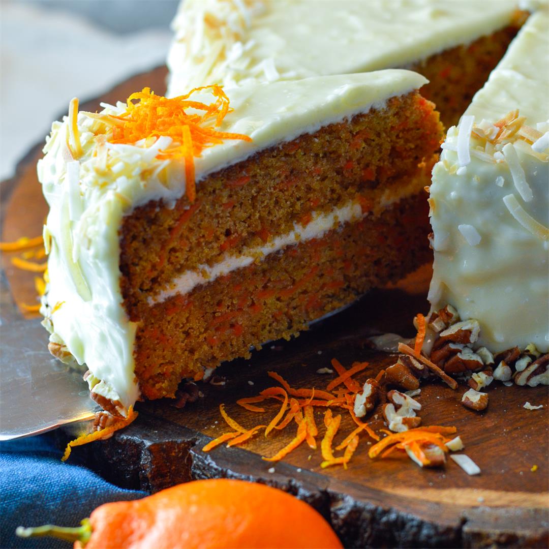 Amazing Orange-Carrot Cake (Cream Cheese Frosting)
