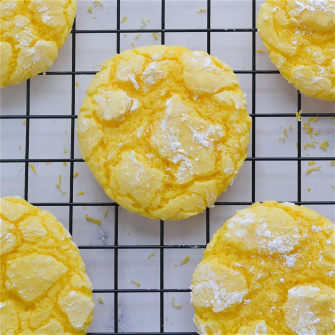Lemon Cake Mix Cookies
